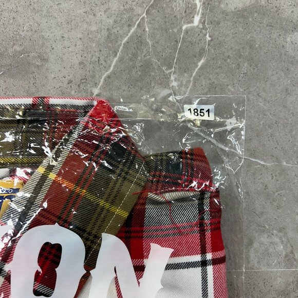 Dixxon Flannel Shirt Mens XL Borland Long Sleeve Plaid Red White Yellow - Picture 6 of 6